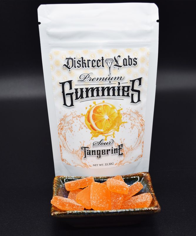 Diskreet Labs Gummies - Sour Tangie Sativa THC (DL-T-102324)