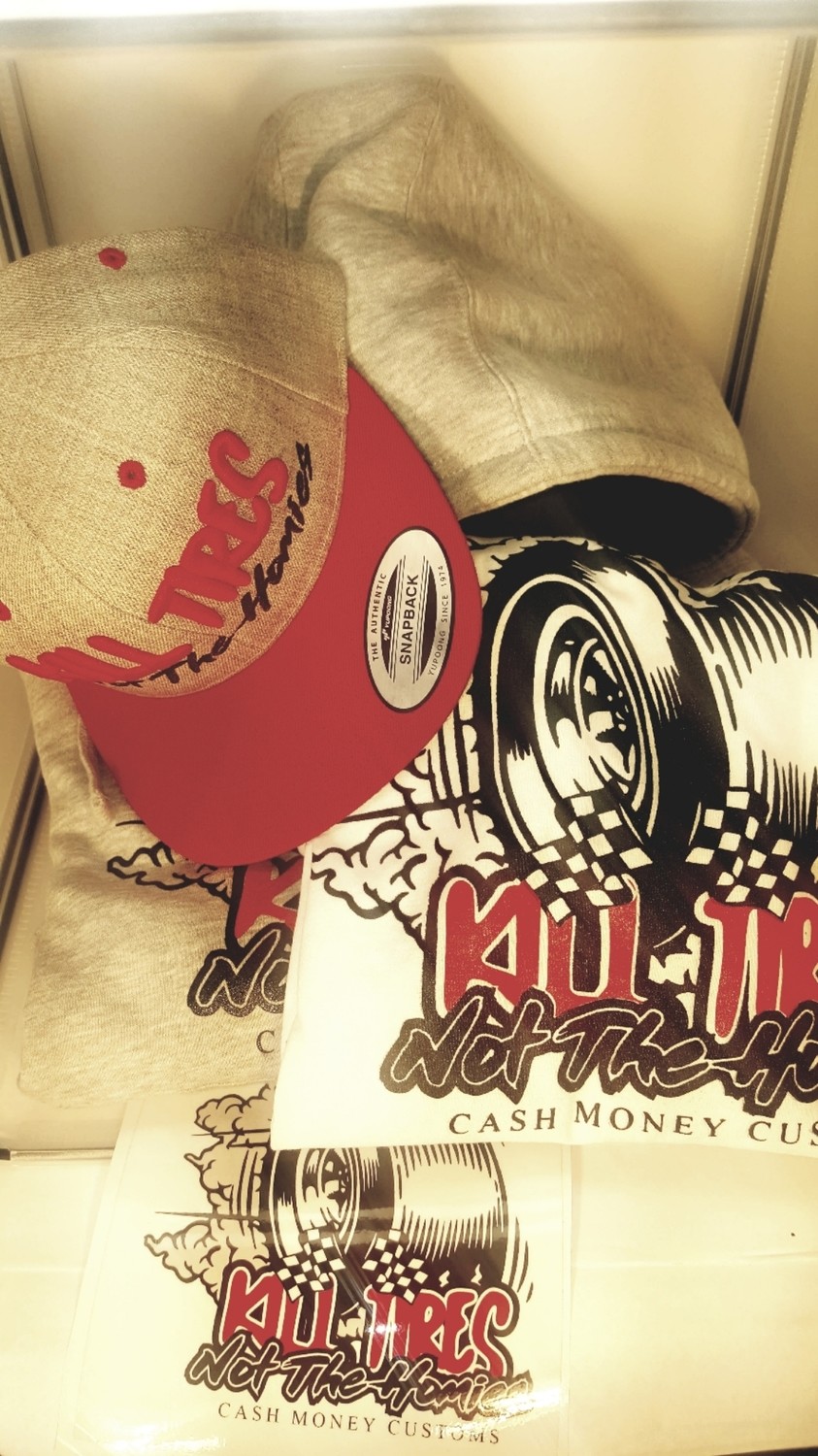 SMOKIN&#39; TIRES #KTNTH PACKAGE: HAT, HOODIE, TSHIRT &amp; STICKER