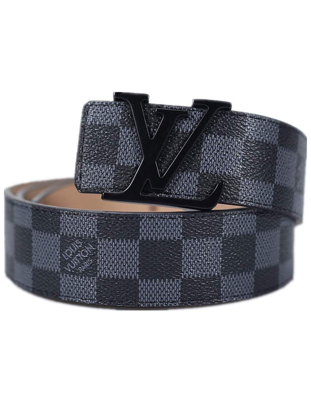 Men&#39;s fashion black plaid wild belt
