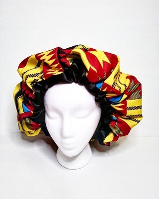 Kente Satin Bonnet