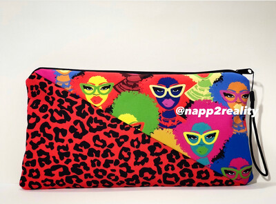 Fashion Fro Multicolor Hand Clutch Fashion Fro Multicolor Hand Clutch