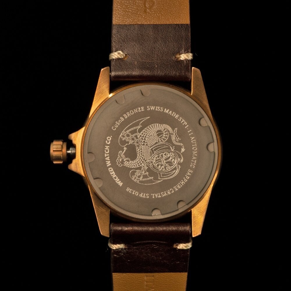 Bronze Pearl Diver “Phoenix” 40 mm | Swiss STP1-11 – Wicked