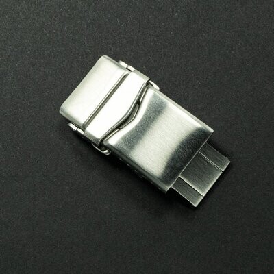 18 mm stainless steel milled buckle