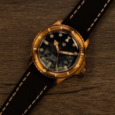 Raven Limited edition Black MOP Grade AAA date C3 lume Version Bronze Pearl Diver