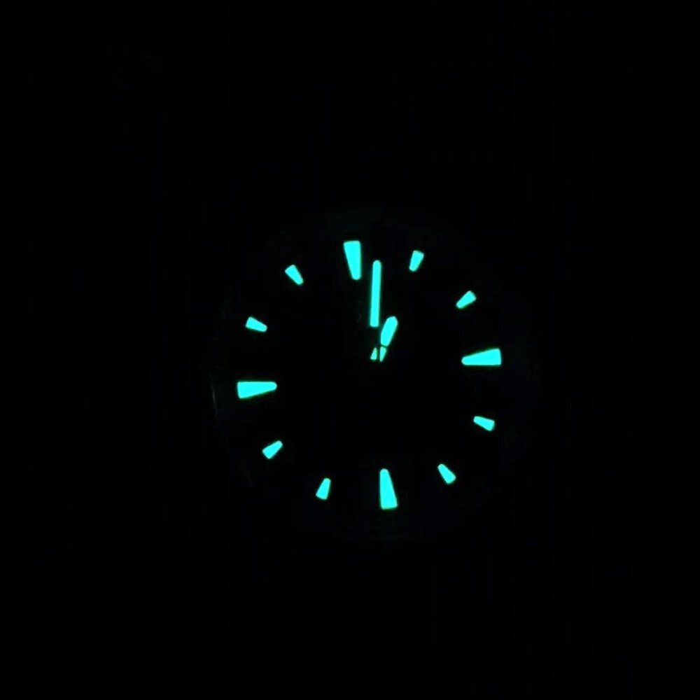 Basilea titanium Grade 5 in mint green, 39 mm, Soprod M100 — WICKED WATCH