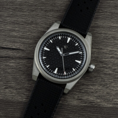 Black colored Basilea Collection Titanium Grade 5 wristwatch