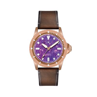 V1.2 Swiss Made PEARL DIVER Purple Crystalized Titanium Dial