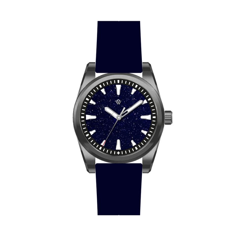 Dark blue Aventurine Basilea Titanium Grade 5 automatic watch