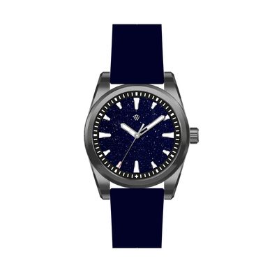 Dark blue Aventurine Basilea Titanium Grade 5 automatic watch