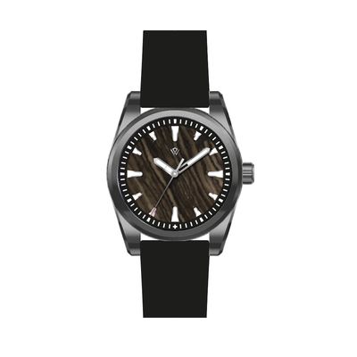 Wood grain Basilea Titanium Grade 5 automatic watch