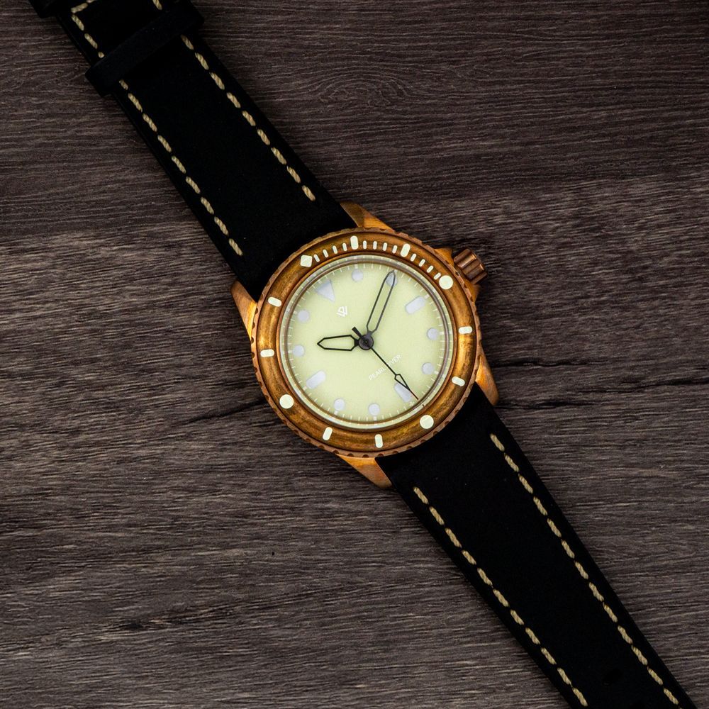 Swiss Made Bronze PEARL DIVER C3 Lume block dial SW200-1 b