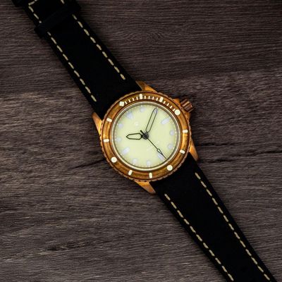 Swiss Made Bronze PEARL DIVER C3 Lume block dial SW200-1 b