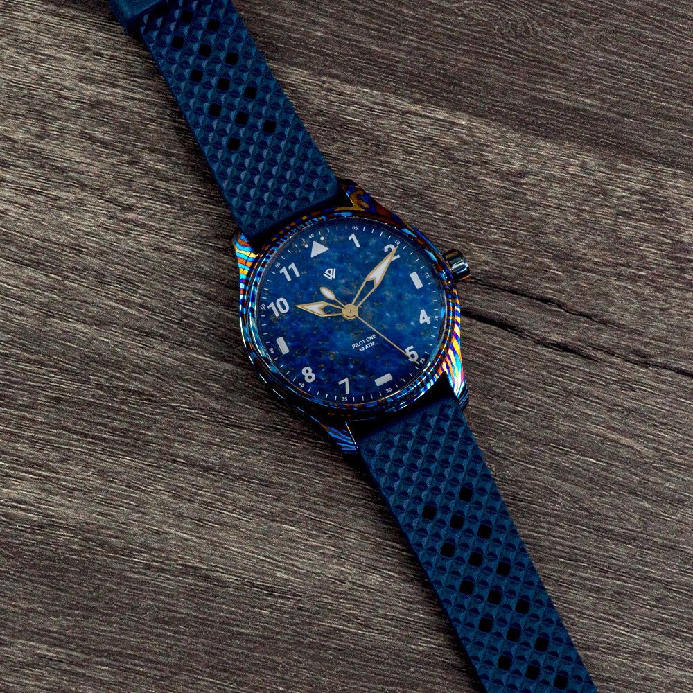 Denim Lapis Dial Timascus anniversary edition