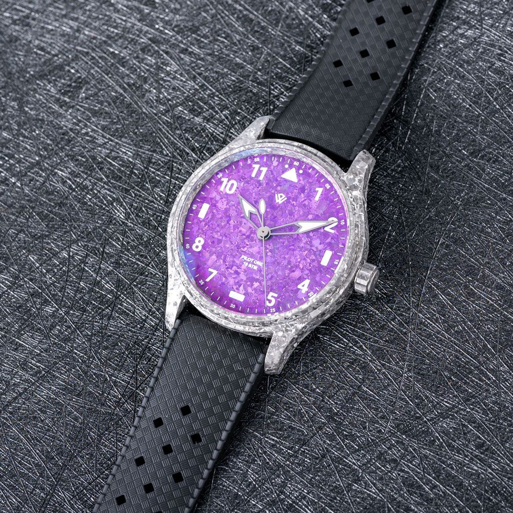 Anniversary Flieger — Crystalized Ti-P5 & Pink (NH38A No-date) – 40 mm