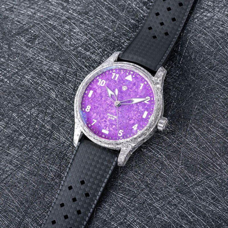 Anniversary Flieger — Crystalized Ti-P5 & Pink (NH38A No-date) – 40 mm