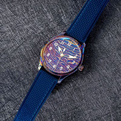 Timascus Pilot Watch — Timascus Dial Dial (NH38A No-date) – 40 mm