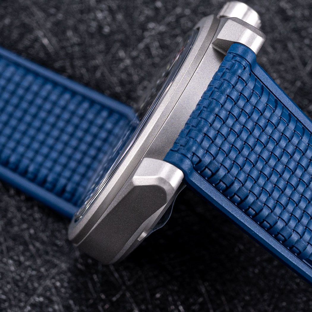 US STOCK Basilea 39 mm – Dark Blue Aventurine Dial, Grade 5 Titanium, Soprod M100