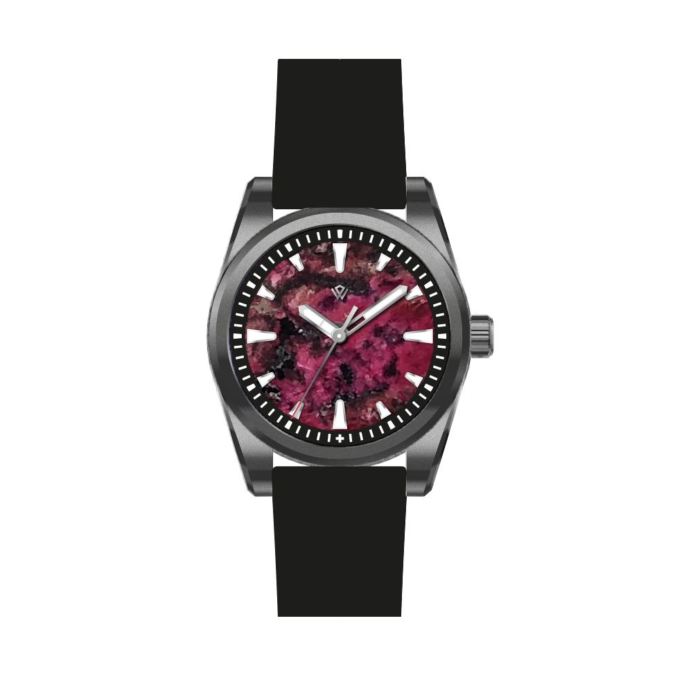 Basilea 39 mm – Rain Flower Stone Dial, Grade 5 Titanium, Soprod M100 (Pre-Order)