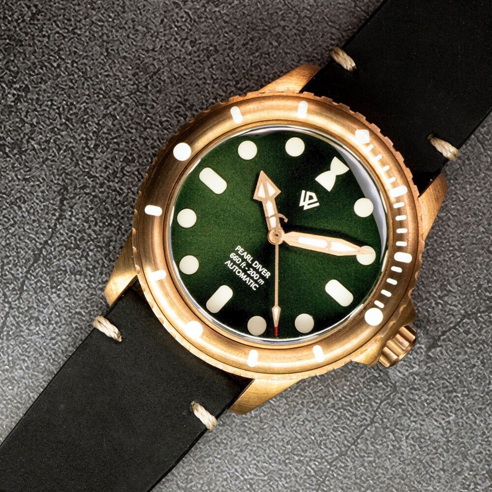 US STOCK - Swiss Made Bronze PEARL DIVER Basilisk C3 X1 ef No Date