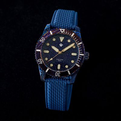 Full Timascus Pearl Diver V2 - Dark Blue Aventurine (39 mm, 200 m)