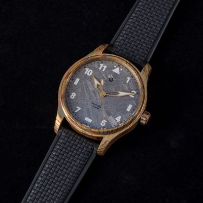 US STOCK Flieger — Mokume Gane & Meteorite (NH38A No-date) – 40 mm US STOCK Flieger — Mokume Gane & Meteorite (NH38A No-date) – 40 mm