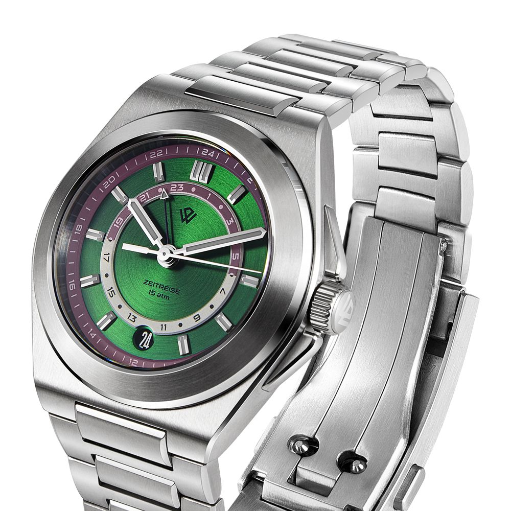 WIC006 GMT Pistachio - 38 mm Stainless Steel Sports Watch