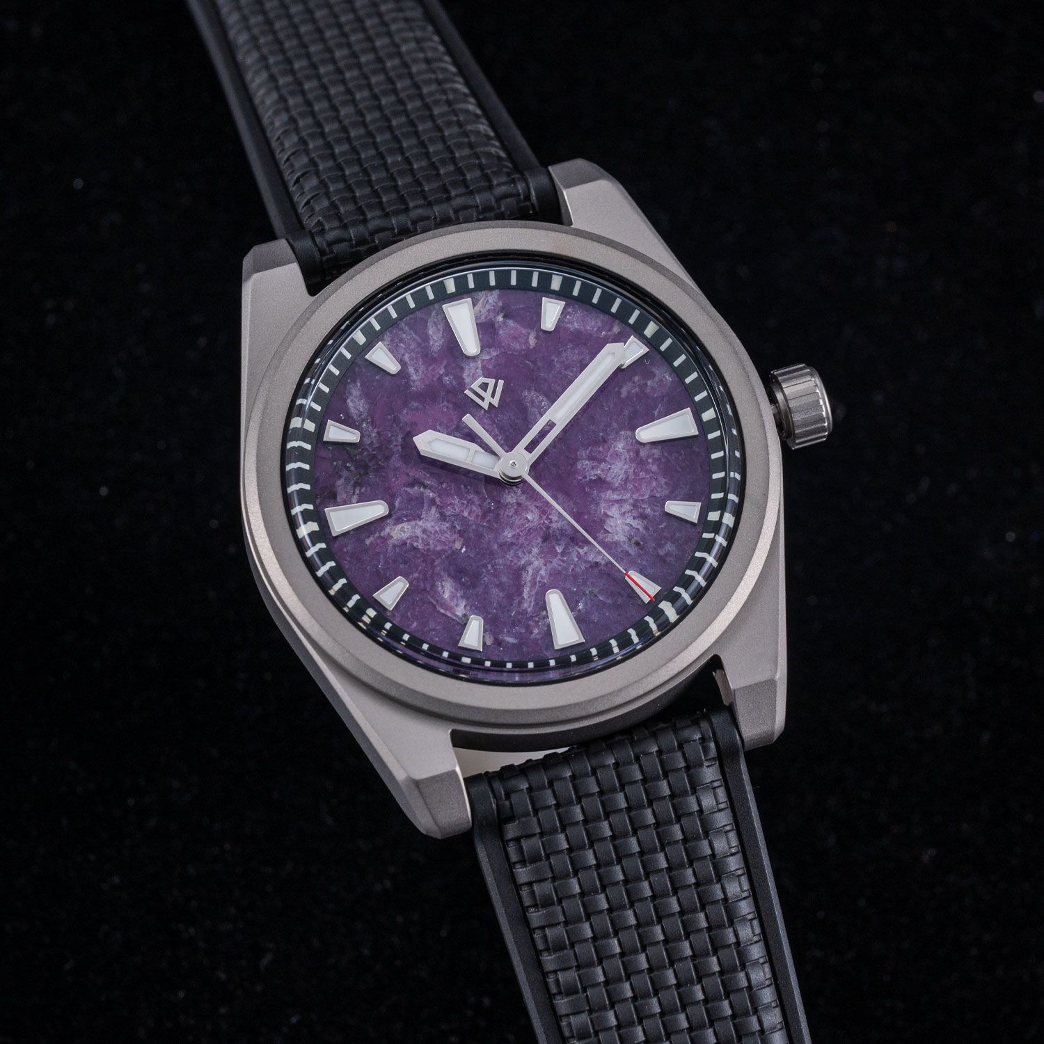 US STOCK Basilea 39 mm – Purple Jade Dial, Grade 5 Titanium, Soprod M100