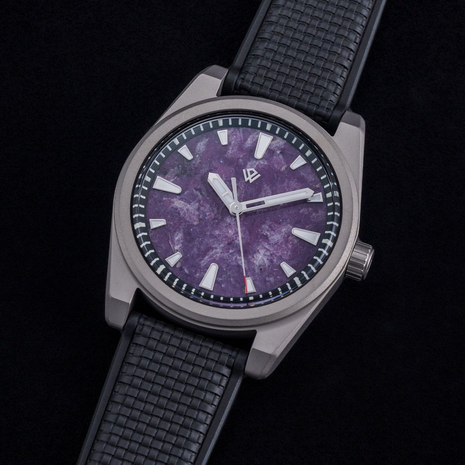 US STOCK Basilea 39 mm – Purple Jade Dial, Grade 5 Titanium, Soprod M100