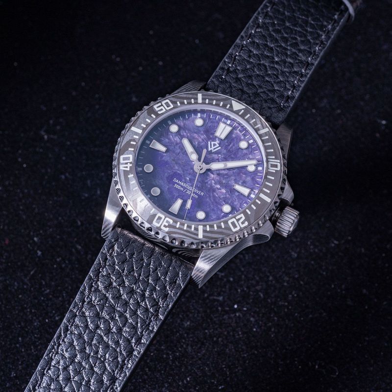 Damascus Diver — Charoite Dial | Swiss ETA Automatic Watch