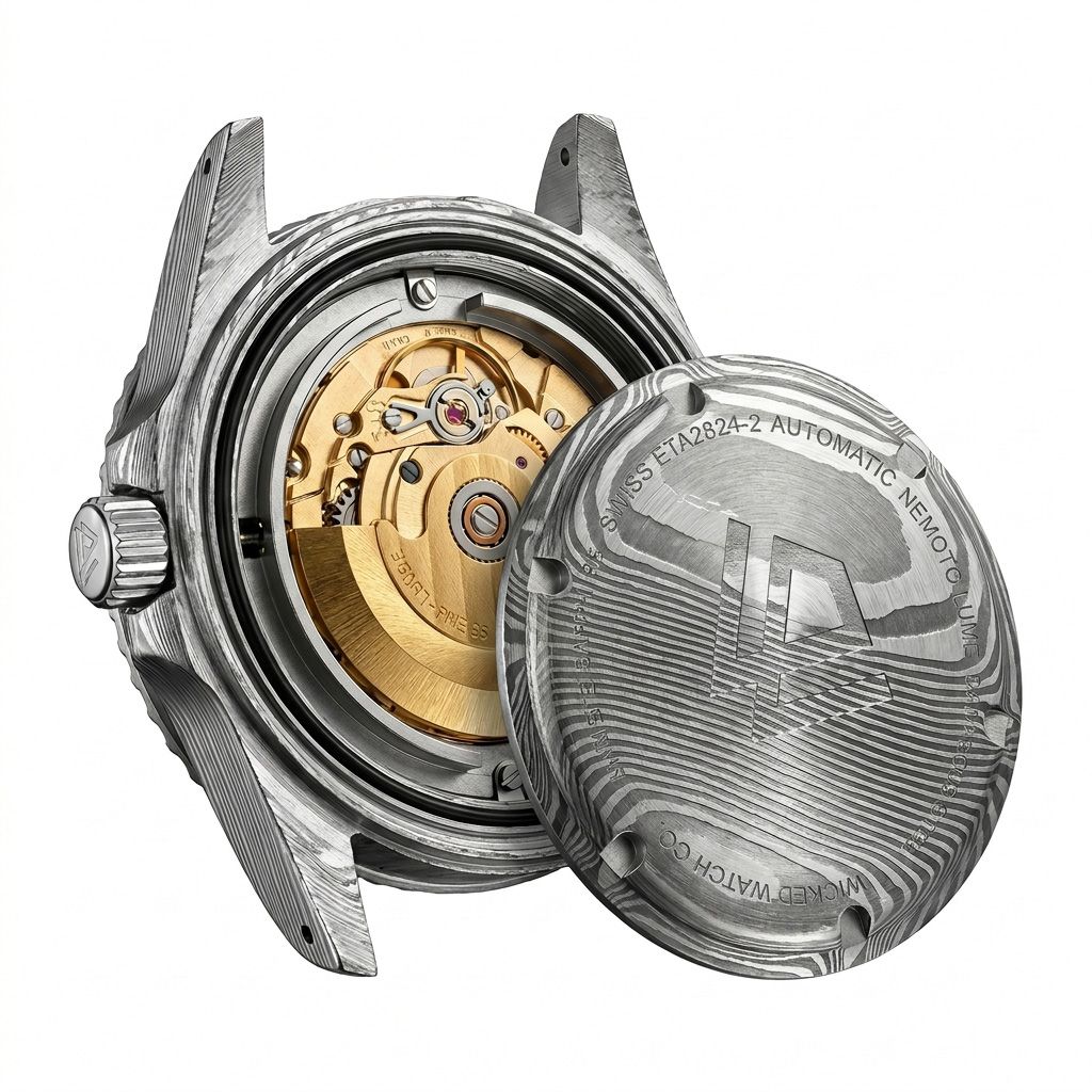 Damascus Diver — Charoite Dial | Swiss ETA Automatic Watch