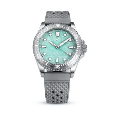 Damascus Diver — Amazonite Dial | Swiss ETA Automatic Watch Damascus Diver — Amazonite Dial | Swiss ETA Automatic Watch