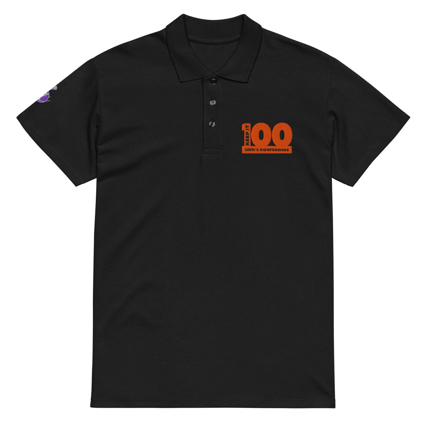 Keep It 100 Men's Conference Premium pique polo shirt