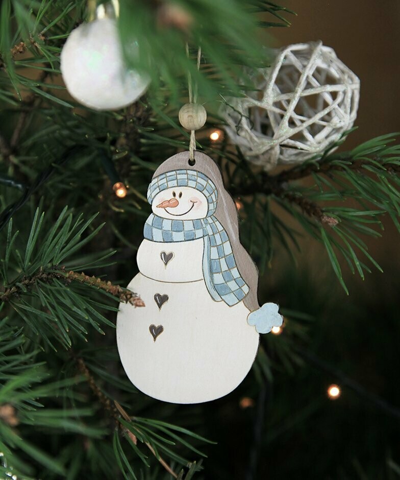 Bonhomme de neige long bonnet