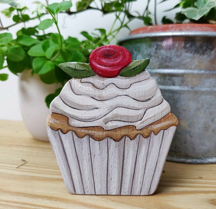cup cake rouge, choix du modèle: Cupcake Rose rose