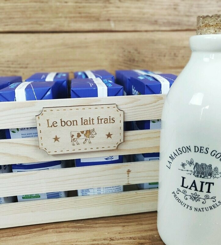 Etiquette "le bon lait"