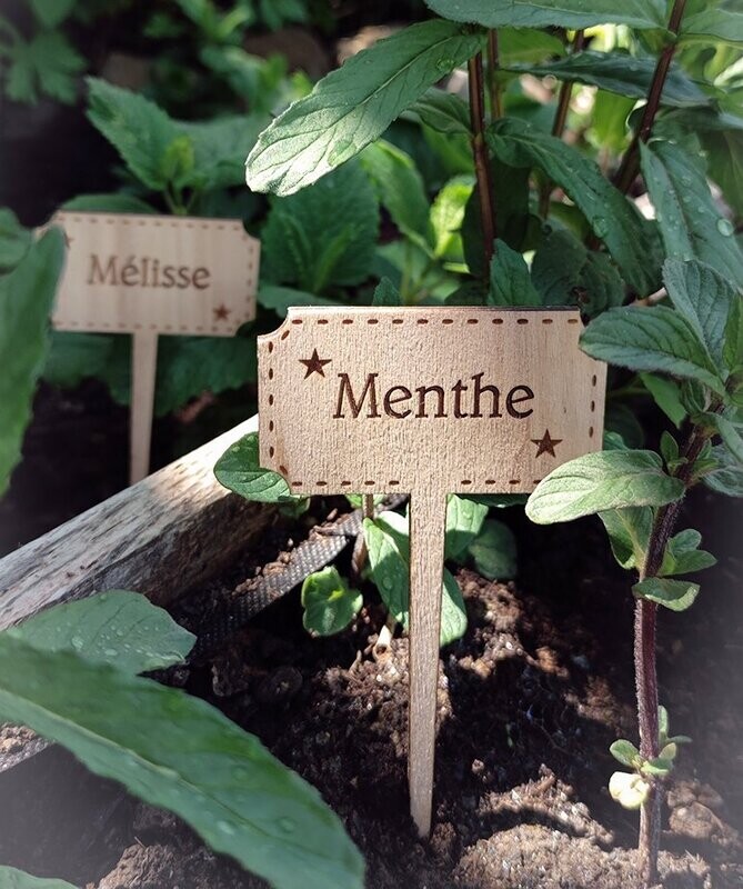 Etiquette Aromates et Fleurs