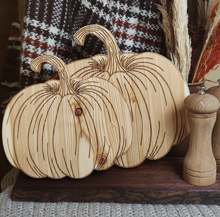 Planche à découper  citrouille 1.5 cm d'épaisseur