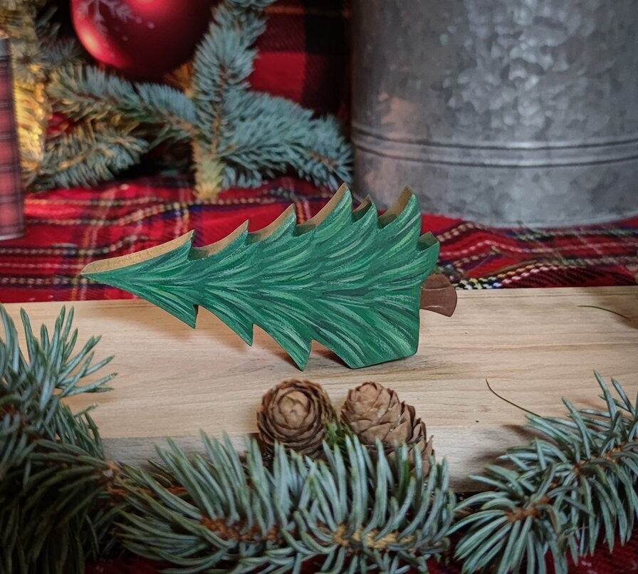 Sapin peinture travaillée pour benne Truck de saison Sapin peinture travaillée pour benne Truck de saison, Taille du modèle: Pour Truck de saison petit modèle 21 x 11 cm, Choix du modèle: Sapin vert