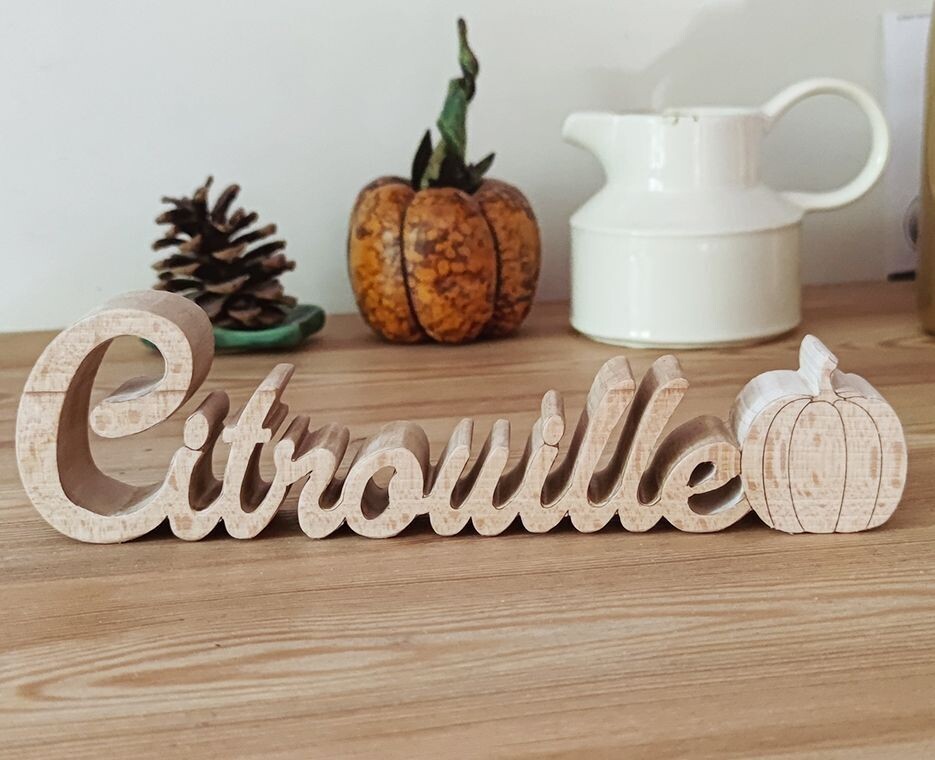 Citrouille, Taille du modèle: Petite 23 x 6.5 cm
