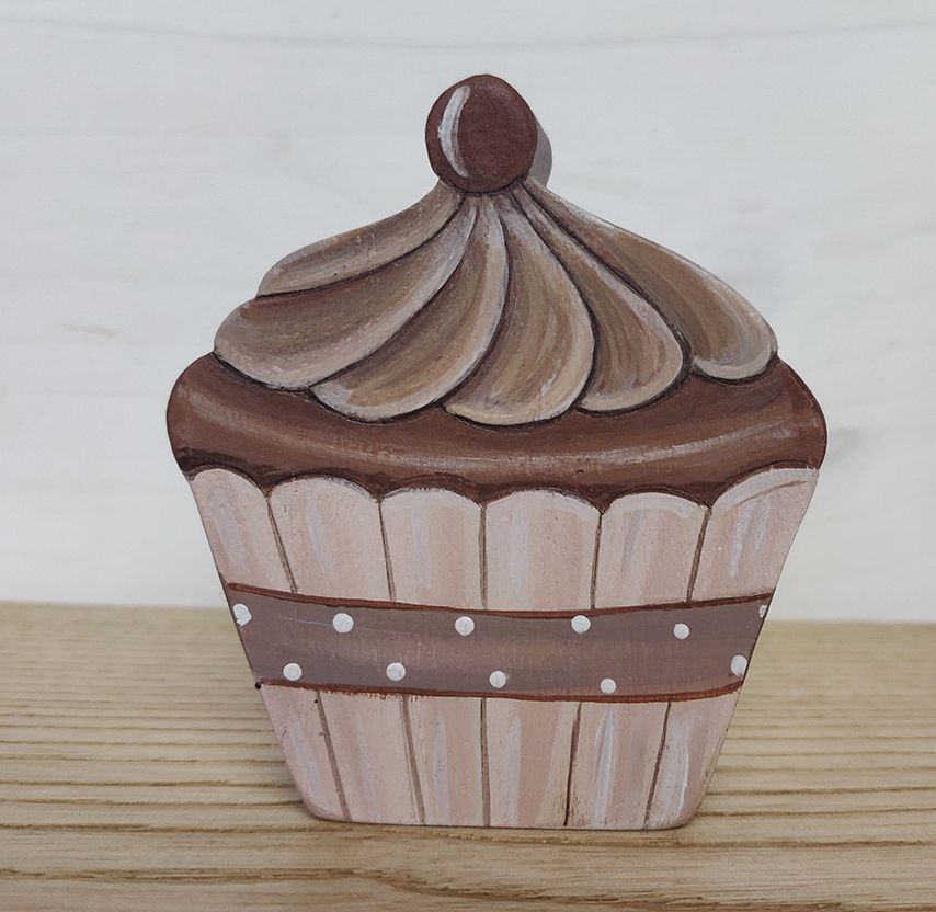 cup cake chocolat, choix du modèle: Cupcake ruban à pois