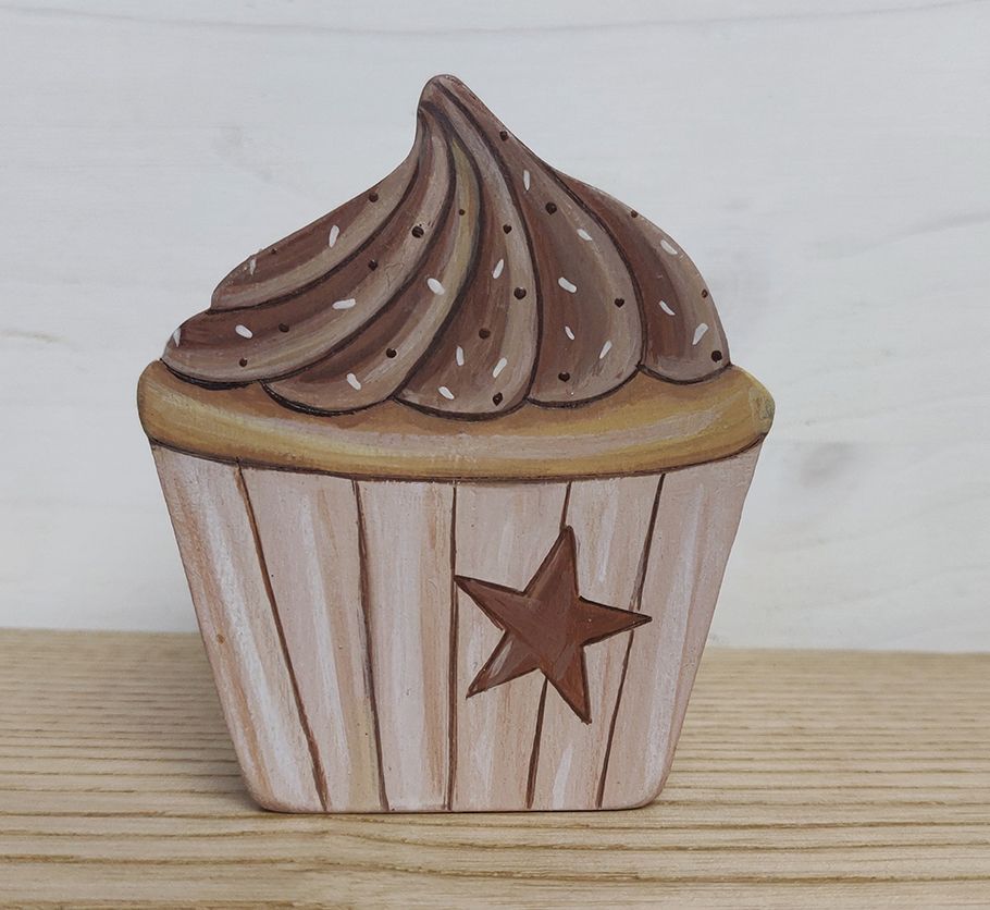 cup cake chocolat, choix du modèle: Cupcake chantilly étoile