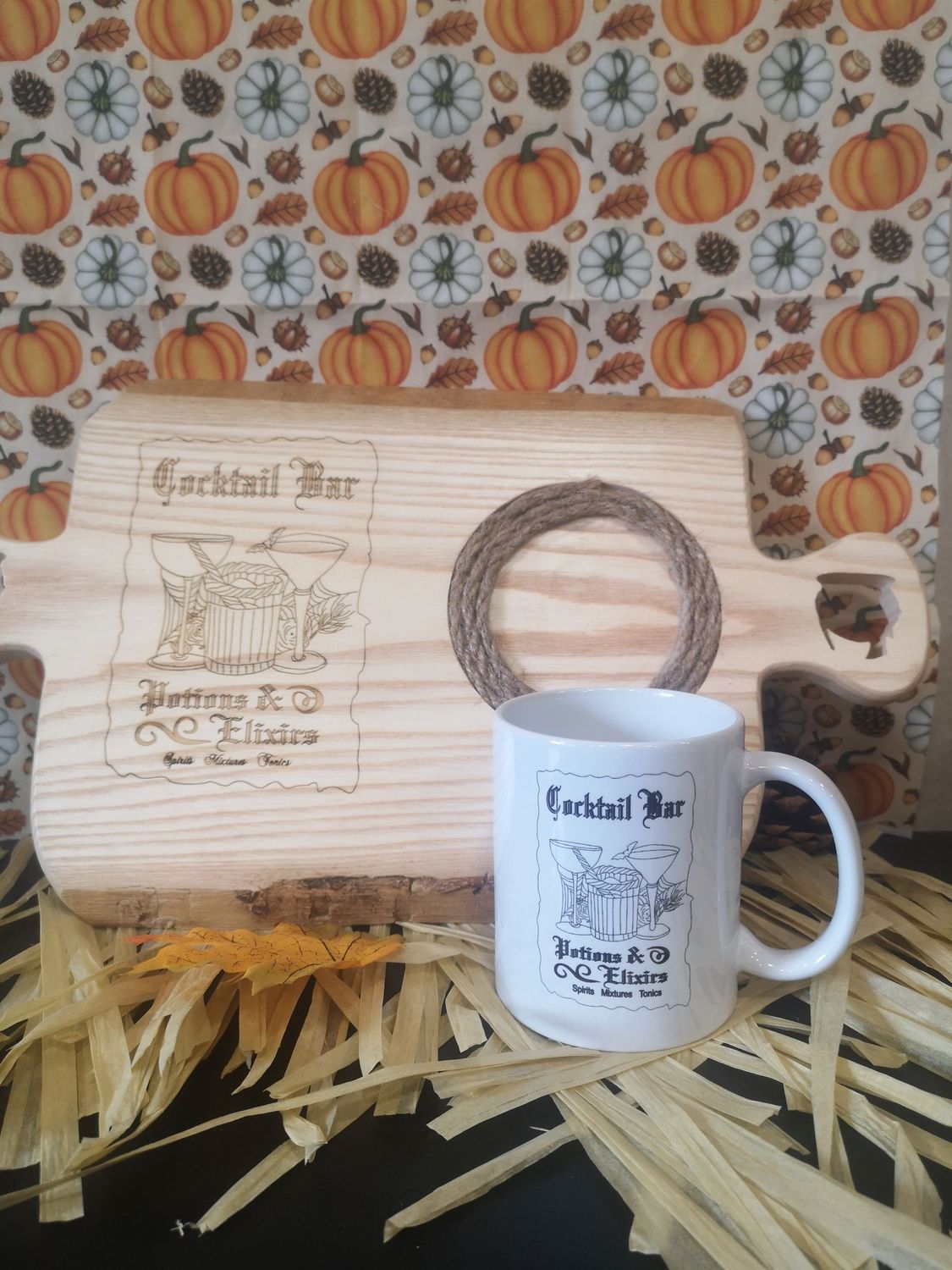 Planche de présentation + MUG Cocktail BAR