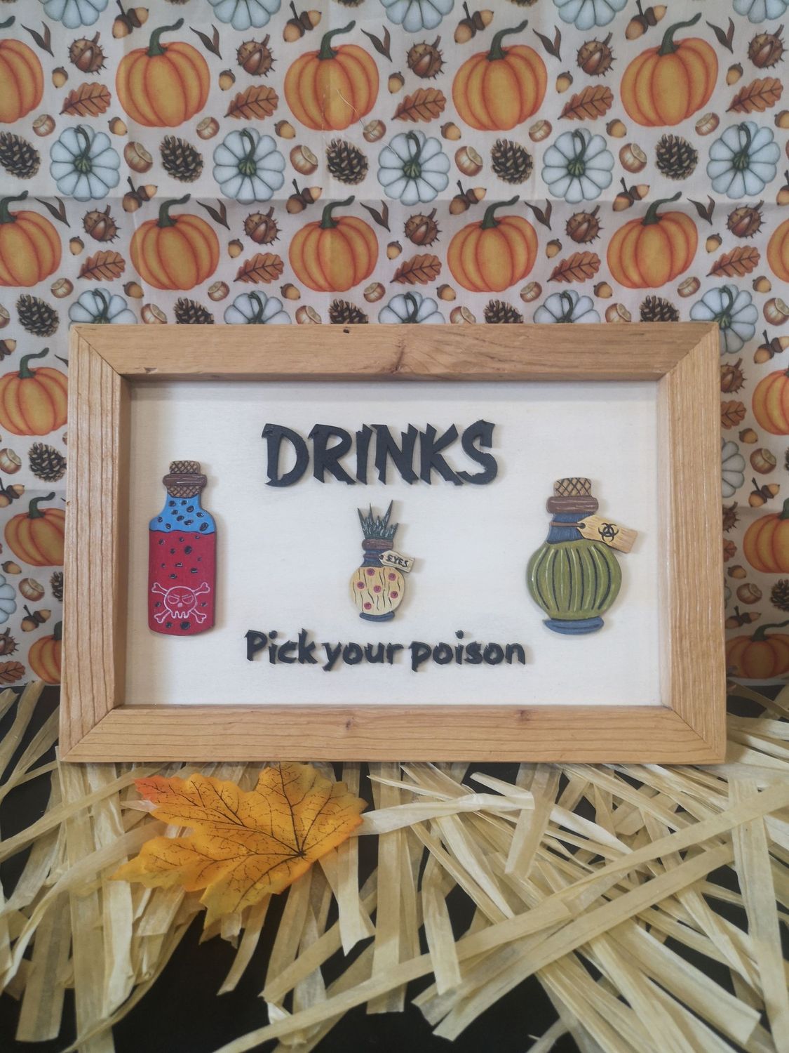 Cadre décoratif Drinks "pick your poison"