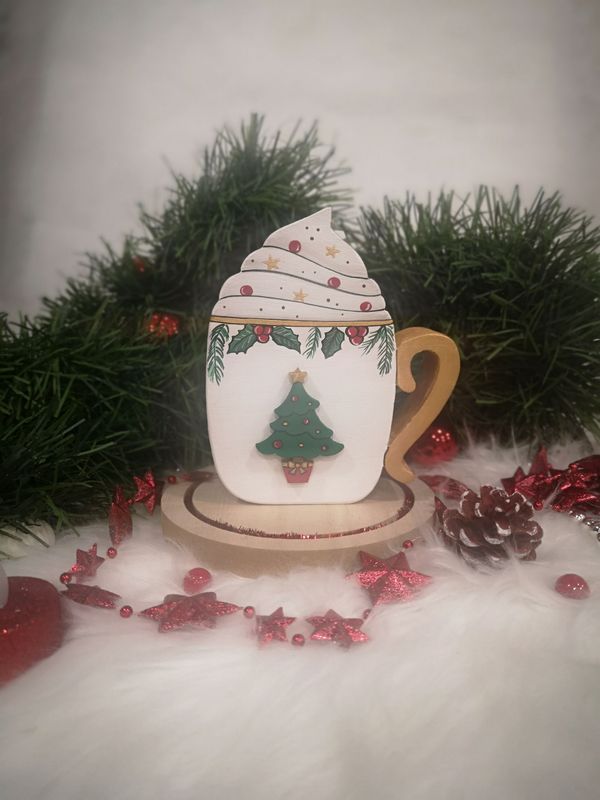 Mug Sapin décoré
