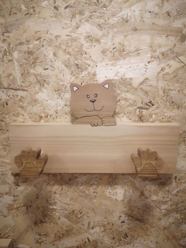 Porte manteaux Chat