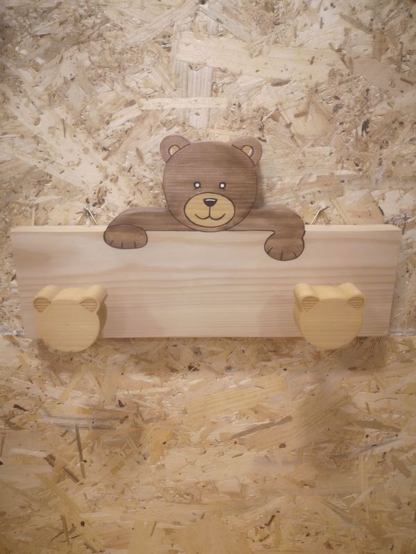 Porte manteaux Ours