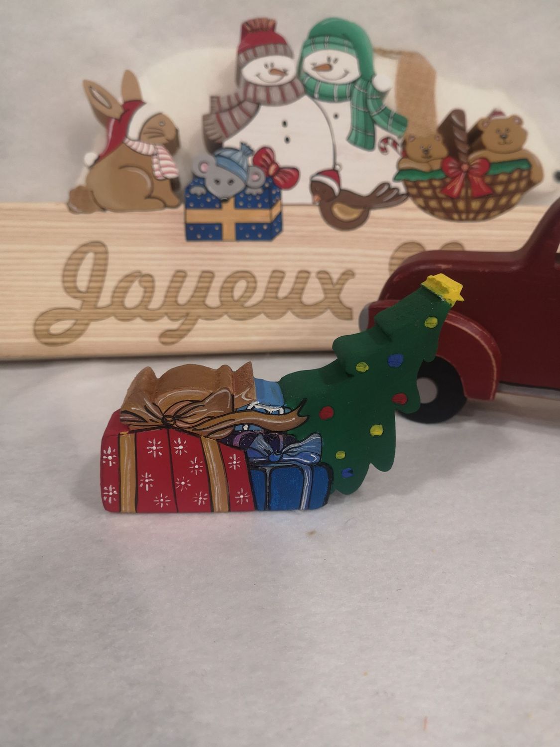 Décoration d'hiver pour truck de saison, Taille du Modèle: Pour Truck de Saison 21 x 11 cm, Type de Modèle: Cadeau et Sapin