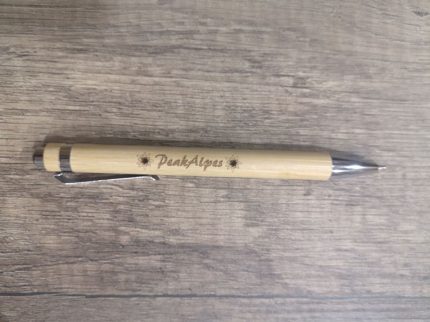 Stylo à encre noir (bambou) à personnaliser