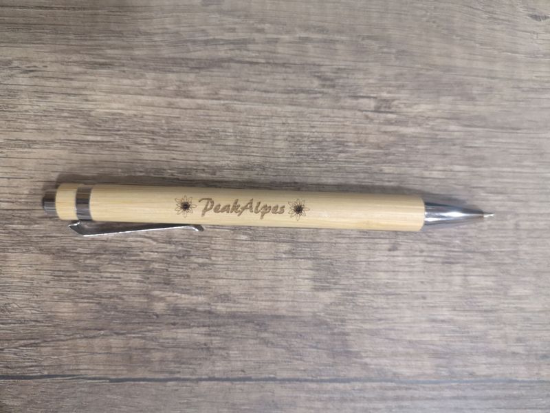 Stylo à encre noir (bambou) à personnaliser