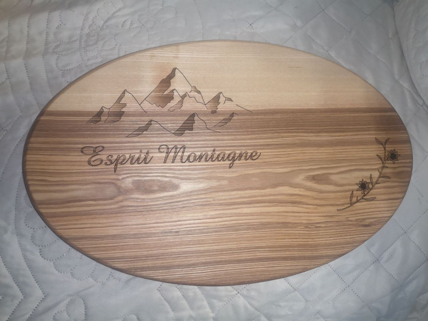 Planche esprit montagne ovale
